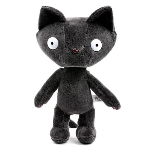 Black cute cat plush toy